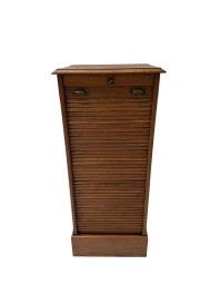 Art Nouveau Filing Cabinet with Tambour Shutter Door, 1900s